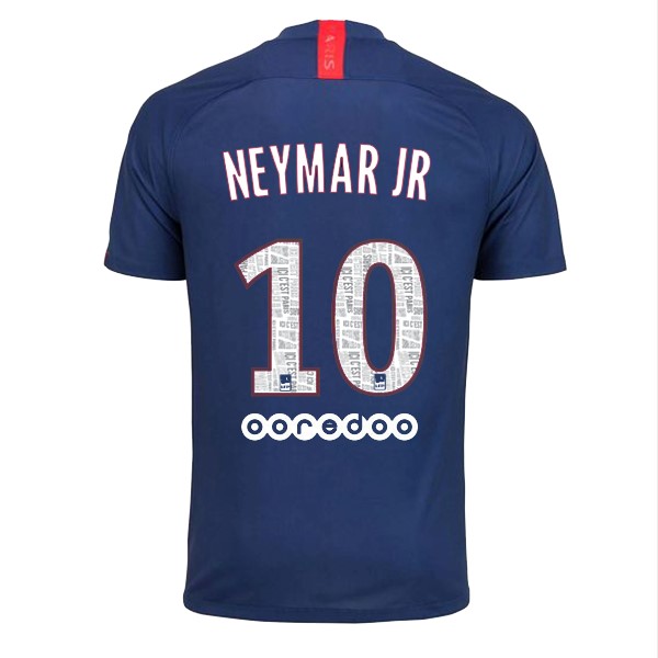 Camiseta Paris Saint Germain NO.10 Neymar JR 1ª 2019/20 Azul